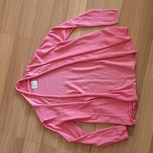 ZARA Girls Cardigan Salmon Pink Size 13-14.